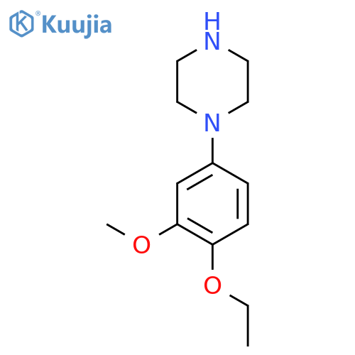 1-(4-ethoxy-3-methoxyphenyl)piperazine structure