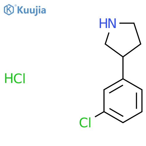 3-(3-Chlorophenyl)pyrrolidine hydrochloride structure