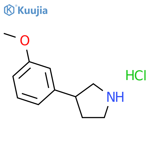 3-(3-Methoxyphenyl)pyrrolidine hydrochloride structure