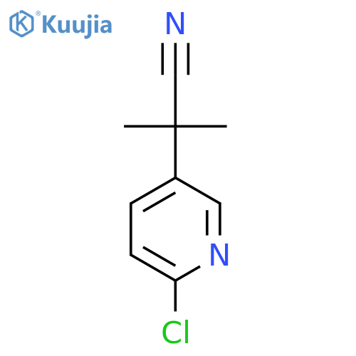 2-(6-Chloropyridin-3-yl)-2-methylpropanenitrile structure