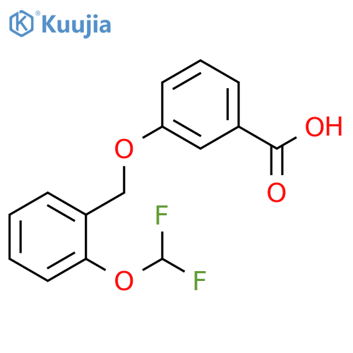 3-{2-(Difluoromethoxy)phenylmethoxy}benzoic Acid structure