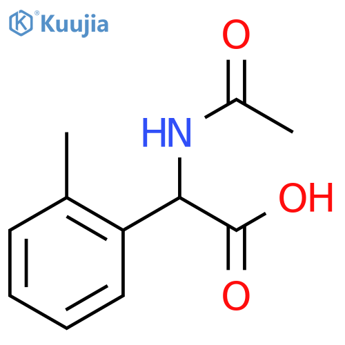 2-acetamido-2-(2-methylphenyl)acetic acid structure