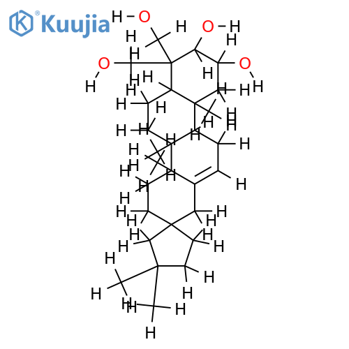 (2alpha,3beta,17R)-19(18->17)-abeo-28-norolean-12-ene-2,3,23,24-tetraol structure