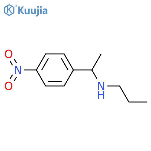 1-(4-nitrophenyl)ethyl(propyl)amine structure