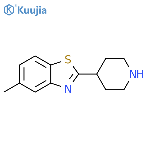5-methyl-2-(piperidin-4-yl)-1,3-benzothiazole structure
