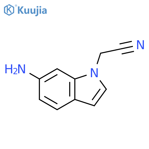 2-(6-amino-1H-indol-1-yl)acetonitrile structure