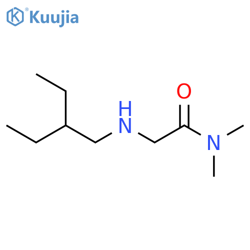 2-(2-ethylbutyl)amino-N,N-dimethylacetamide structure