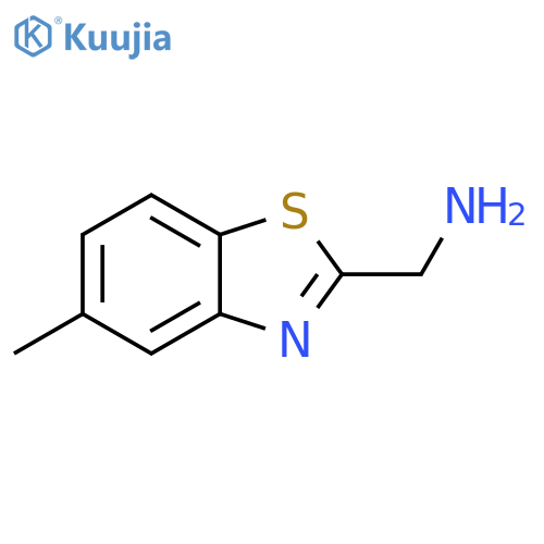 (5-methyl-1,3-benzothiazol-2-yl)methanamine structure