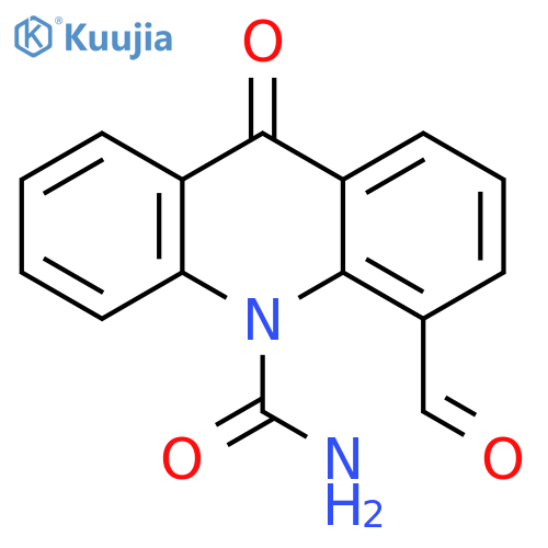 4-Formyl-9-oxo-10(9H)-acridinecarboxamide structure