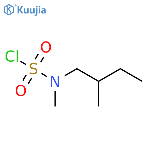 N-methyl-N-(2-methylbutyl)sulfamoyl chloride structure