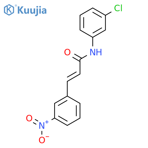 (2E)-N-(3-Chlorophenyl)-3-(3-nitrophenyl)prop-2-enamide structure