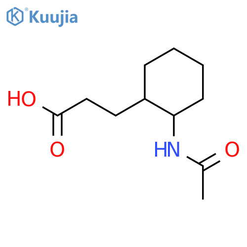 Cyclohexanepropanoic acid, 2-(acetylamino)- structure