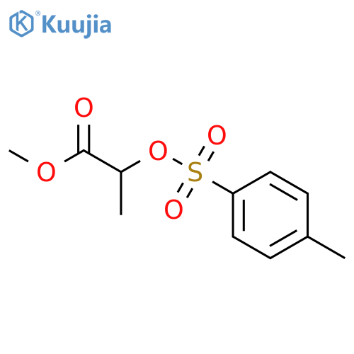 Propanoic acid,2-[[(4-methylphenyl)sulfonyl]oxy]-, methyl ester, (2R)- structure