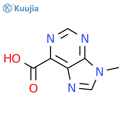 9-methyl-9H-Purine-6-carboxylic acid structure