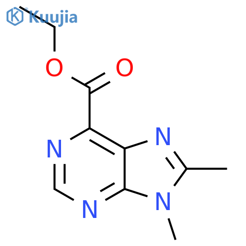 Ethyl 8,9-dimethyl-9H-purine-6-carboxylate structure