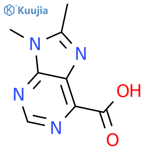 8,9-dimethyl-9H-Purine-6-carboxylic acid structure