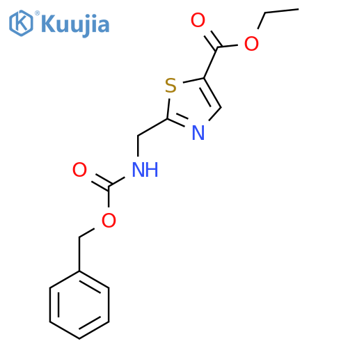Ethyl 2-((((benzyloxy)carbonyl)amino)methyl)thiazole-5-carboxylate structure