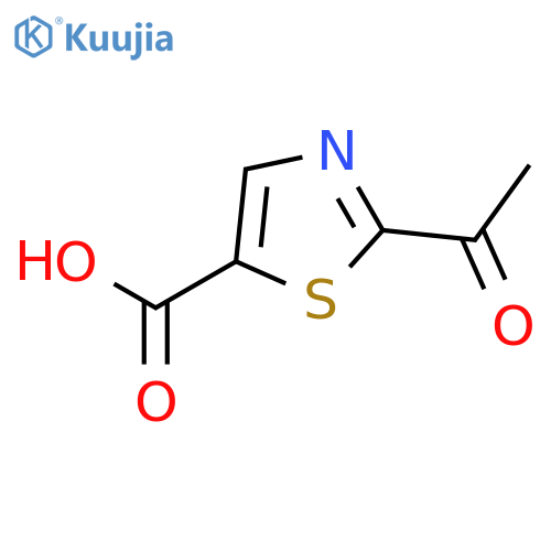 2-acetyl-1,3-thiazole-5-carboxylic acid structure