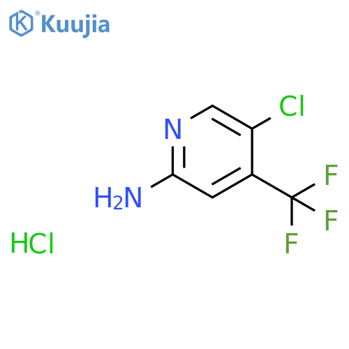 5-Chloro-4-(trifluoromethyl)pyridin-2-amine hydrochloride structure