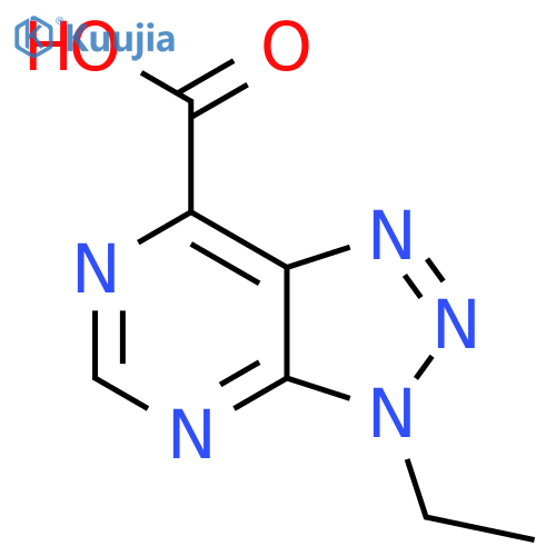 3-Ethyl-3H-[1,2,3]triazolo[4,5-D]pyrimidine-7-carboxylic acid structure