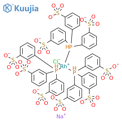 Rhodate(9-),chlorotris[[3,3',3''-(phosphinidyne-kP)tris[benzenesulfonato]](3-)]-, nonasodium, (SP-4-2)-(9CI) structure