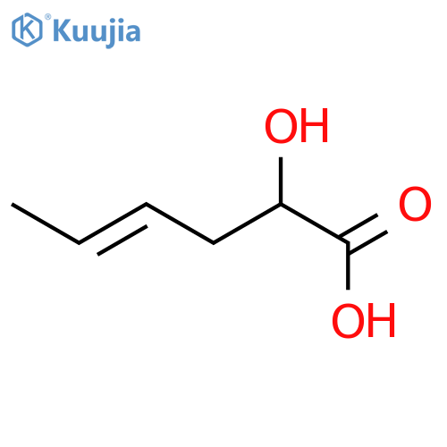 4-Hexenoic acid, 2-hydroxy-, (E)- structure