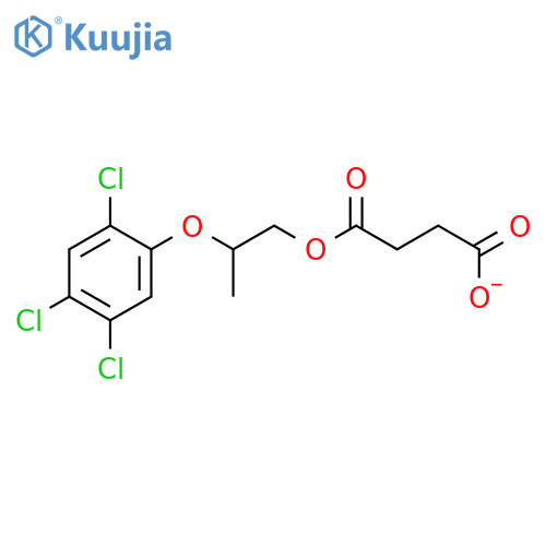 Butanedioic acid, mono[2-(2,4,5-trichlorophenoxy)propyl] ester structure