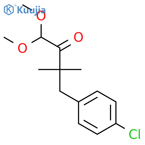 2-Butanone, 4-(4-chlorophenyl)-1,1-dimethoxy-3,3-dimethyl- structure