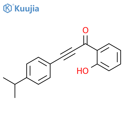 2-Propyn-1-one, 1-(2-hydroxyphenyl)-3-[4-(1-methylethyl)phenyl]- structure