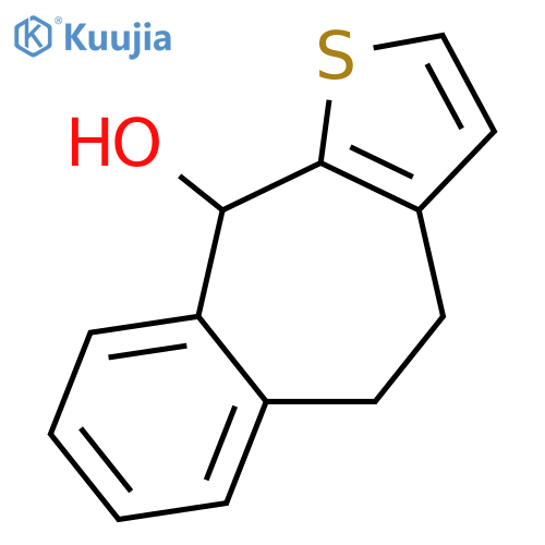 4H-Benzo[5,6]cyclohepta[1,2-b]thiophene-10-ol, 5,10-dihydro- structure