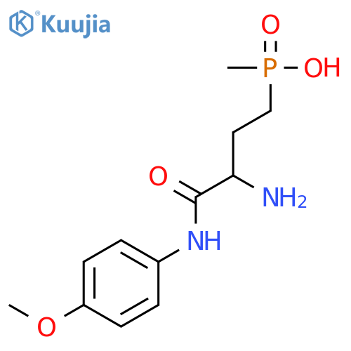 Phosphinic acid, [3-amino-4-[(4-methoxyphenyl)amino]-4-oxobutyl]methyl- structure