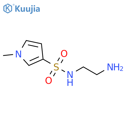 N-(2-aminoethyl)-1-methyl-1H-pyrrole-3-sulfonamide structure