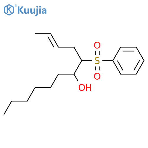 2-Dodecen-6-ol, 5-(phenylsulfonyl)- structure