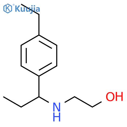 2-{1-(4-ethylphenyl)propylamino}ethan-1-ol structure