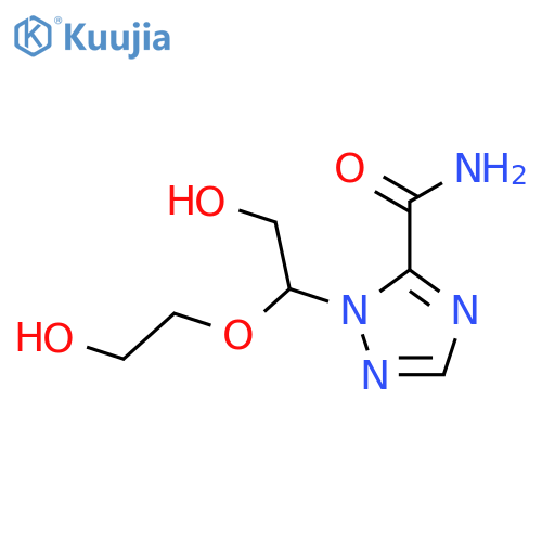 1H-1,2,4-Triazole-5-carboxamide,1-[2-hydroxy-1-(2-hydroxyethoxy)ethyl]- structure