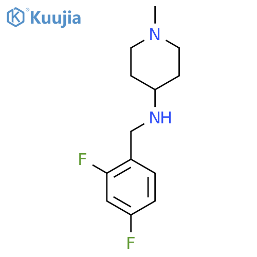 N-[(2,4-Difluorophenyl)methyl]-1-methylpiperidin-4-amine structure