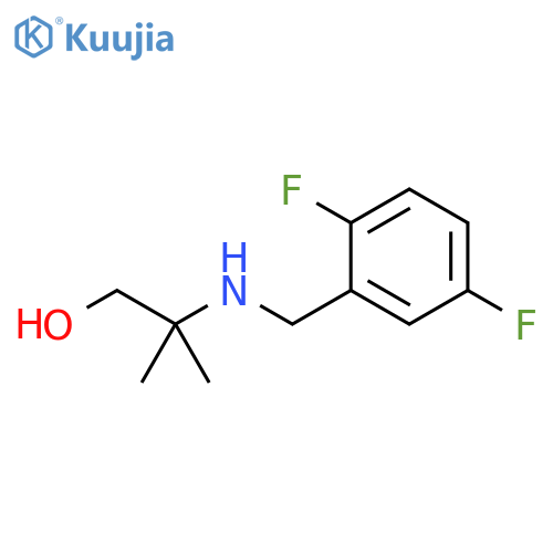 2-{(2,5-difluorophenyl)methylamino}-2-methylpropan-1-ol structure