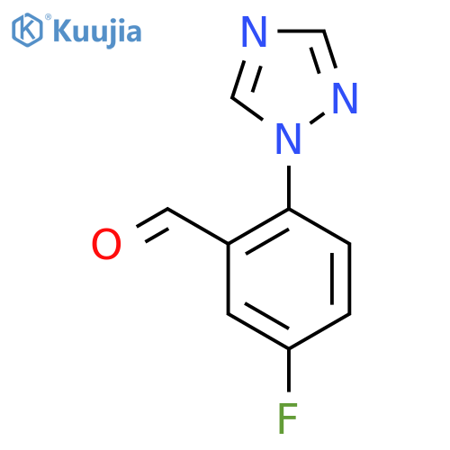 5-fluoro-2-(1H-1,2,4-triazol-1-yl)benzaldehyde structure