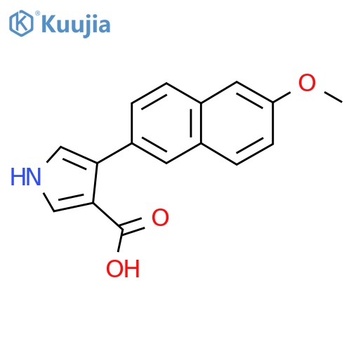 4-(6-methoxynaphthalen-2-yl)-1H-pyrrole-3-carboxylic acid structure