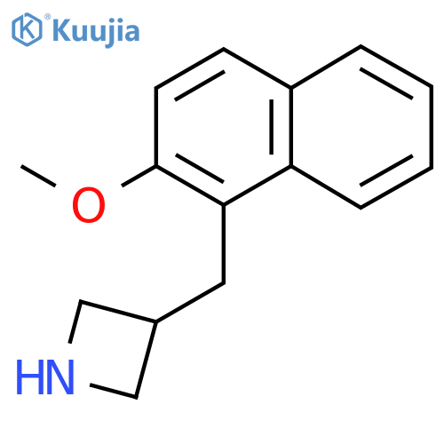 3-(2-methoxynaphthalen-1-yl)methylazetidine structure