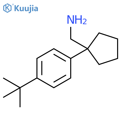 1-(4-tert-Butylphenyl)cyclopentylmethanamine structure