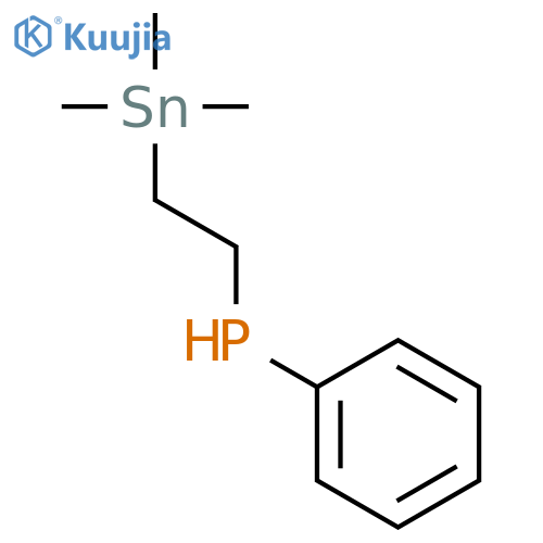 Phosphine, phenyl[2-(trimethylstannyl)ethyl]- structure