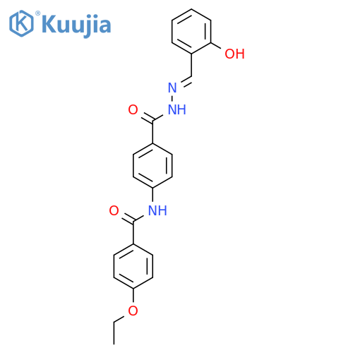Benzoic acid, 4-[(4-ethoxybenzoyl)amino]-, [(2-hydroxyphenyl)methylene]hydrazide structure
