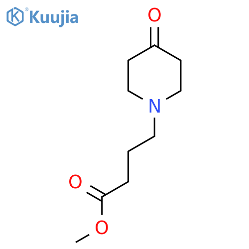 Methyl 4-(4-oxopiperidin-1-yl)butanoate structure