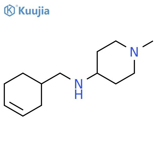 N-[(cyclohex-3-en-1-yl)methyl]-1-methylpiperidin-4-amine structure