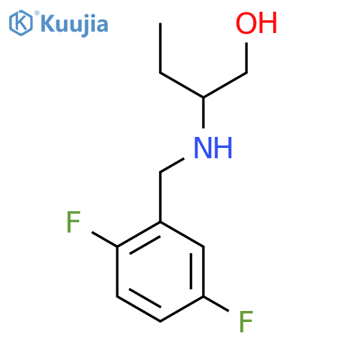 2-{(2,5-difluorophenyl)methylamino}butan-1-ol structure