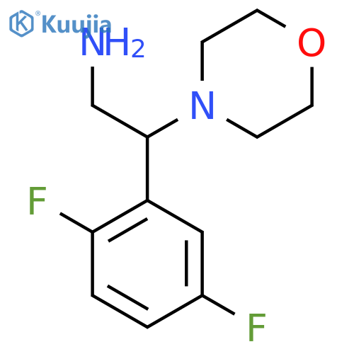 2-(2,5-Difluorophenyl)-2-morpholinoethanamine structure