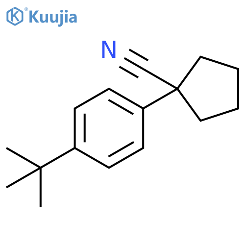 1-[4-(tert-Butyl)phenyl]cyclopentanecarbonitrile structure