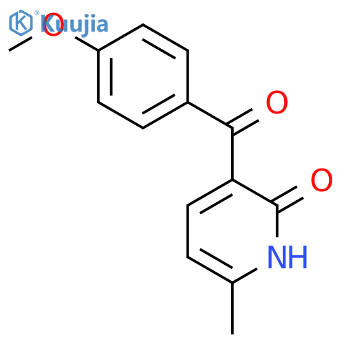 2(1H)-Pyridinone, 3-(4-methoxybenzoyl)-6-methyl- structure