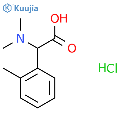 (Dimethylamino)(2-methylphenyl)acetic acid hydrochloride structure